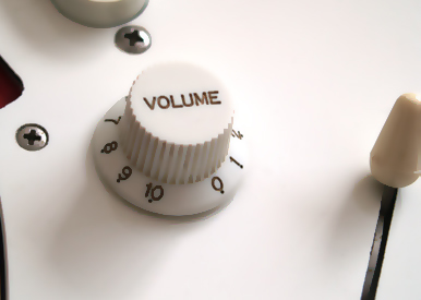Guitar voulume dial